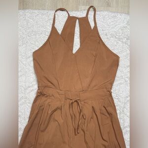 Elegant Brown Jumpsuit